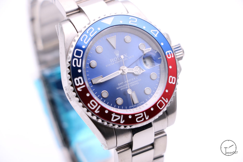 Rolex GMT-Master II Blue Red Bezel Blue Dial Oyster steel Men's Watch 116710LN AAYZ259381679450