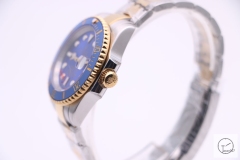 Rolex Submariner Two Tone Blue Ceramic Bezel Blue Dial Men's Watch 116613 Stainless Rubber Strap SAAYZ269481679450
