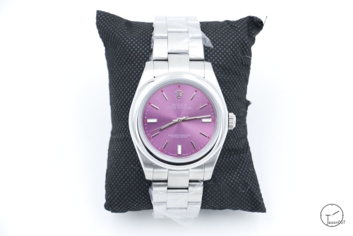 ROLEX Oyster Perpetual 36 116000 Stainless Steel Watch Red Grape Dial Automatic Movement AAYZ164081679490