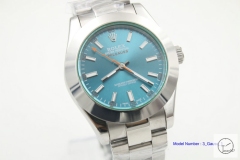 Rolex Milgauss Z Blue Dial 116400GV Watch Automatic Movement Green Crystal Watch MintAAYZ162381679430