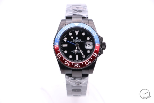 Rolex GMT-Master II Pvd Blue and Red Pipsi Bezel Blue Dial Luxury Men's Watch Oyster Strap 116760 AAYZ260981679470