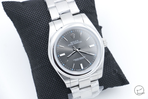 Rolex Oyster Perpetual 39 with a dark rhodium dial and an Oyster bracelet Automatic Movement AAYZ164281679490