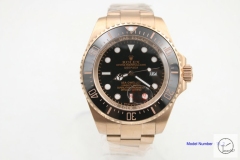 Rolex New Sea-Dweller Deepsea Everose Gold Black Dial Edition 116660 Super Matte By Bamford Automatic Movement AAYZ265781679480