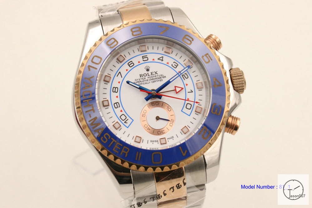 Rolex Yacht-Master 2 44MM Rotatable Ceramic Bezel Two Tone Everose Gold Silver Dial Automatic Movement Stainless Steel 116681 SAAYZ2738281659480