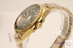 Rolex Submariner 18K Gold Ceramic Bezel Green Dial Men's Watch 116618 Stainless SAAYZ270781659450