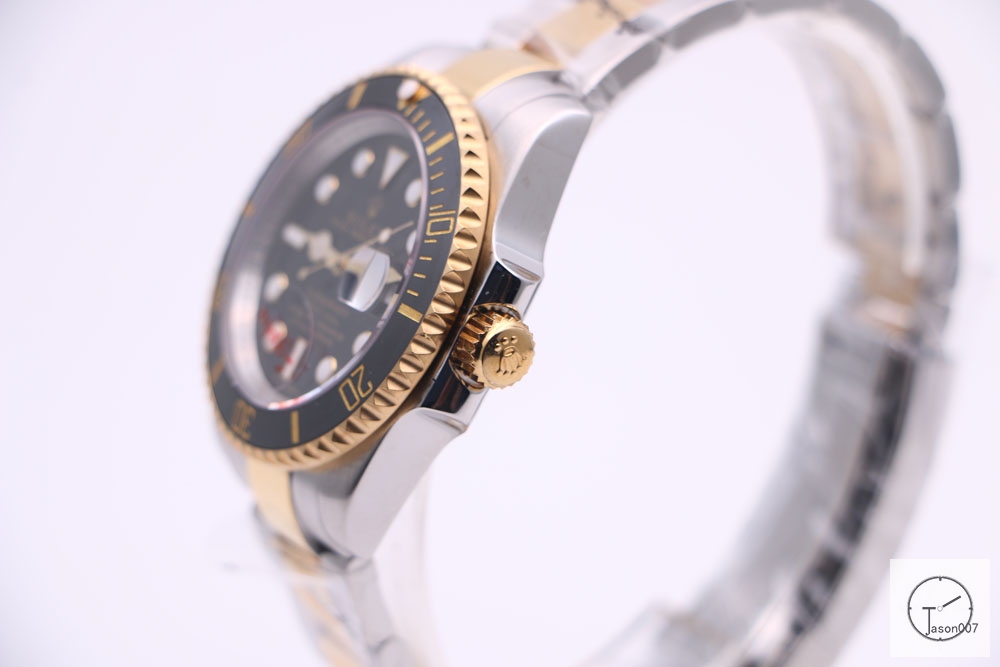 Rolex Submariner Two Tone Ceramic Bezel Black Dial Men's Watch 116613 Stainless Rubber Strap SAAYZ269581679450