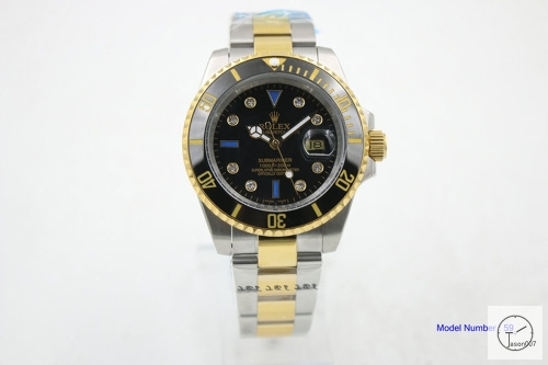 Rolex Submariner Two Tone Ceramic Bezel Black Dial Men's Watch 116613 Stainless SAAYZ270481659450