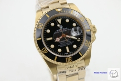 Rolex Submariner 18K Gold Ceramic Bezel Black Dial Men's Watch 116618 Stainless SAAYZ270681659450