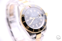 Rolex Submariner Two Tone Ceramic Bezel Black Dial Men's Watch 116613 Stainless Rubber Strap SAAYZ269881679450