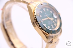 Rolex Submariner 18K Gold Ceramic Bezel Green Dial Men's Watch 116618 Stainless SAAYZ270981659450