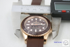 Rolex Yacht-Master 40mm 116655 Everose Steel Brown Dial Automatic Men's Watch Rubber Strap SAAYZ2731181659470