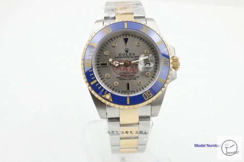 Rolex Submariner Two Tone Ceramic Bezel Gray Dial Men's Watch 116613 Stainless Rubber Strap SAAYZ269981659450