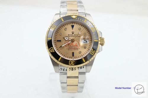 Rolex Submariner Two Tone Ceramic Bezel Gold Dial Men's Watch 116613 Stainless SAAYZ270381659450