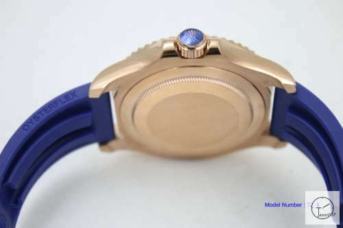 Rolex Yacht-Master 40mm 116655 Everose Steel Blue Dial Automatic Men's Watch Rubber Strap SAAYZ2730081659470