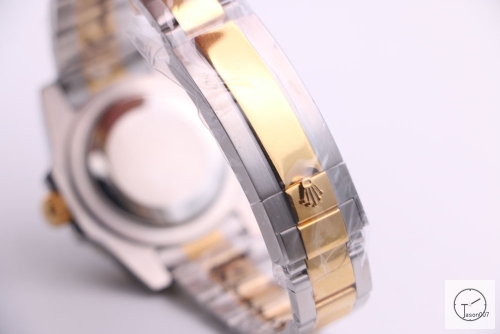 Rolex Submariner Two Tone Ceramic Bezel Black Dial Men's Watch 116613 Stainless Rubber Strap SAAYZ269581679450