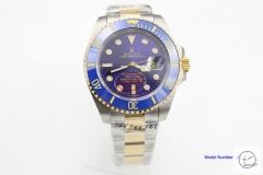 Rolex Submariner Two Tone Ceramic Bezel Blue Dial Men's Watch 116613 Stainless Rubber Strap SAAYZ270081659450