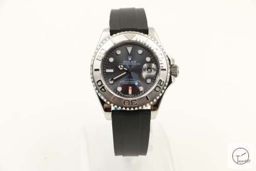 ROLEX Yacht-Master 40MM Minute Details Dial Platinum Case 268622 Stainless Steel Oyster Bracelet Automatic Men's Watch Rubber Strap SAAYZ271781659450