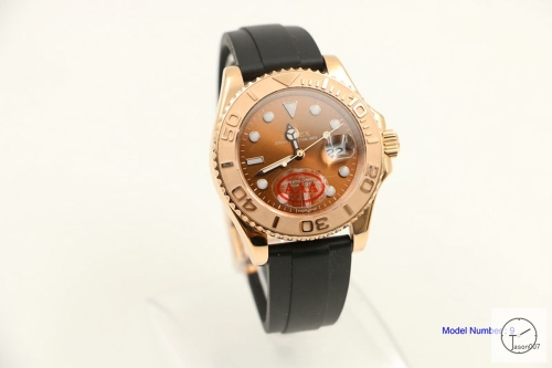 Rolex Yacht-Master 40mm 116655 Everose Steel Chocolate Dial Automatic Men's Watch Rubber Strap SAAYZ2728081659470