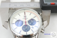 Tag Heuer Carrera Caliber 16 Quartz Chronograph Silver Dial Men's Watch AHGT221895880