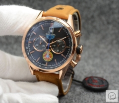 Tag Heuer Carrera Caliber 16 Day Date Quartz Chronograph Silver Dial Men's Watch AHGT214095850