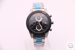 Tag Heuer Carrera Caliber 16 Day Date Quartz Chronograph Silver Dial Men's Watch AHGT221195850
