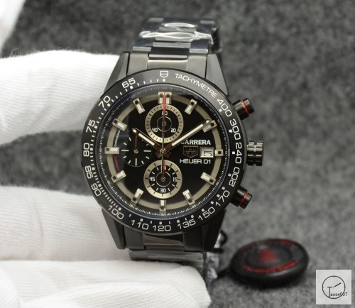 Tag Heuer Carrera Caliber 16 Day Date Quartz Chronograph Silver Dial Men's Watch AHGT217095850