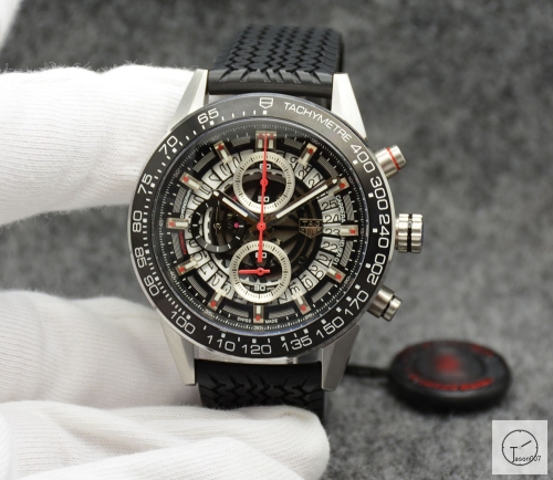 Tag Heuer Carrera Caliber 16 Day Date Quartz Chronograph Silver Dial Men's Watch AHGT216695850