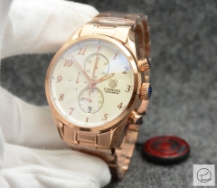 Tag Heuer Carrera Caliber 16 Day Date Quartz Chronograph Silver Dial Men's Watch AHGT220095850