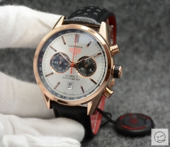 Tag Heuer Carrera Caliber 16 Day Date Quartz Chronograph Silver Dial Men's Watch AHGT214795850