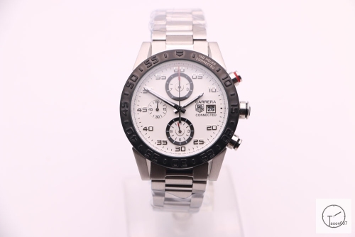 Tag Heuer Carrera Caliber 16 Day Date Quartz Chronograph Silver Dial Men's Watch AHGT221295850