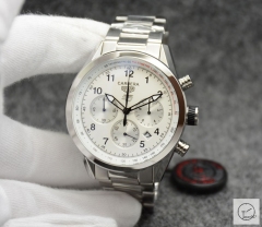 Tag Heuer Carrera Caliber 16 Day Date Quartz Chronograph Silver Dial Men's Watch AHGT220495850