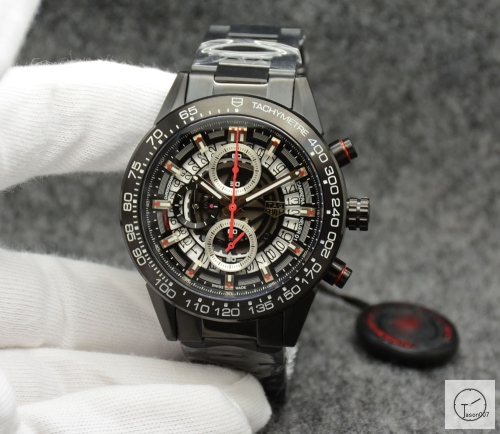 Tag Heuer Carrera Caliber 16 Day Date Quartz Chronograph Silver Dial Men's Watch AHGT217195850