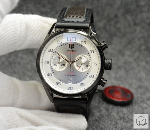 Tag Heuer Carrera Caliber 16 Day Date Quartz Chronograph Silver Dial Men's Watch AHGT210995850
