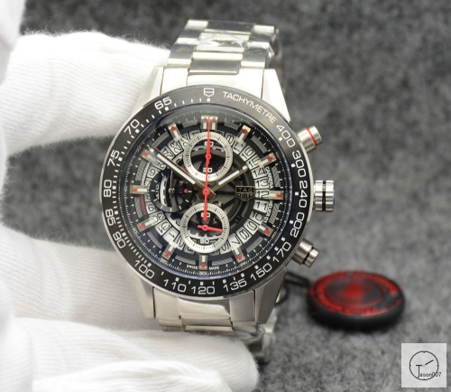 Tag Heuer Carrera Caliber 16 Day Date Quartz Chronograph Silver Dial Men's Watch AHGT219595850