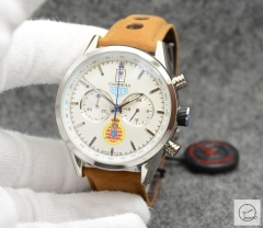 Tag Heuer Carrera Caliber 16 Day Date Quartz Chronograph Silver Dial Men's Watch AHGT212195850