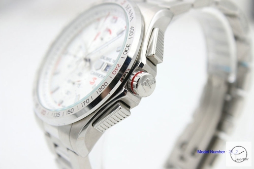 Tag Heuer Carrera Caliber 16 Quartz Chronograph Silver Dial Men's Watch AHGT222595880