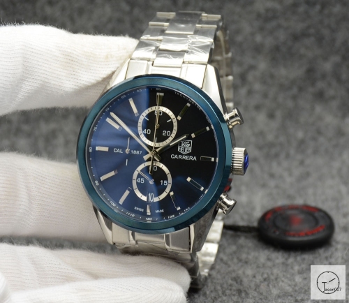 Tag Heuer Carrera Caliber 16 Day Date Quartz Chronograph Silver Dial Men's Watch AHGT215495850