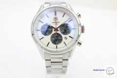 Tag Heuer Carrera Caliber 16 Quartz Chronograph Silver Dial Men's Watch AHGT221895880