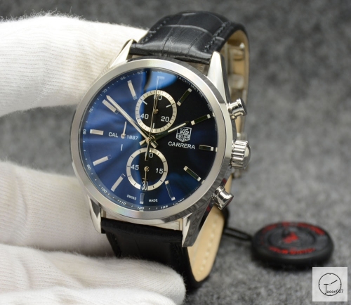 Tag Heuer Carrera Caliber 16 Day Date Quartz Chronograph Silver Dial Men's Watch AHGT215695850