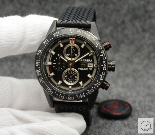 Tag Heuer Carrera Caliber 16 Day Date Quartz Chronograph Silver Dial Men's Watch AHGT216595850