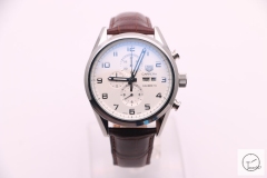 Tag Heuer Carrera Caliber 16 Day Date Quartz Chronograph Silver Dial Men's Watch AHGT206395850