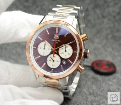 Tag Heuer Carrera Caliber 16 Day Date Quartz Chronograph Silver Dial Men's Watch AHGT219095850