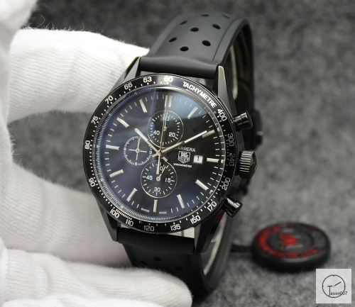 Tag Heuer Carrera Caliber 16 Day Date Quartz Chronograph Silver Dial Men's Watch AHGT208795850
