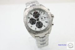 Tag Heuer Carrera Caliber 16 Quartz Chronograph Silver Dial Men's Watch AHGT224895880