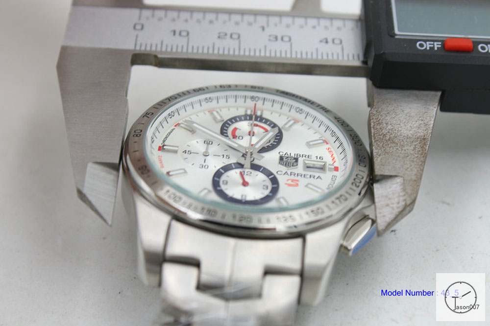 Tag Heuer Carrera Caliber 16 Quartz Chronograph Silver Dial Men's Watch AHGT224995880