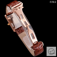 Cartier Tank Solo Middle Size Silver Dial Quartz Movement Brown Leather Strap Mens Watch Fh1919525830