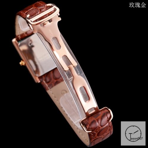 Cartier Tank Solo Small Size Silver Dial Quartz Movement Brown Leather Strap Mens Watch Fh1920525830