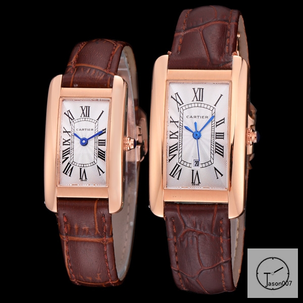 Cartier Tank Solo XL White Dial Everose Gold Case Quartz Movement Glass Back Black Leather StrapStainless Steel Ladies Watch AHGT1882025800