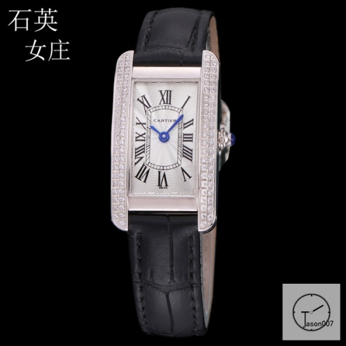 Cartier Tank Solo XL White Dial Diamond Bezel Case Quartz Movement Glass Back Black Leather StrapStainless Steel Ladies Watch AHGT1882125830