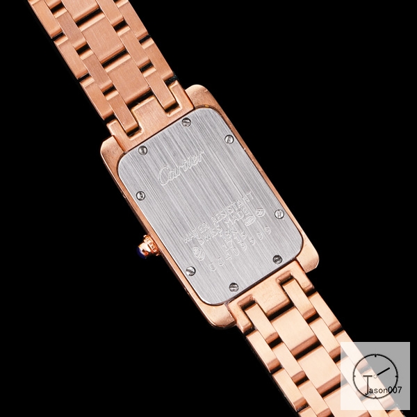 Cartier Tank Solo XL Everose Gold Stainless Steel Ladies Watch AHGT1e Everose Gold Dial Diamond Bezel Stainless Steel Case Quartz Movement Glass Back Black Fh1884225800